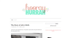 Desktop Screenshot of hoorayhurrah.com